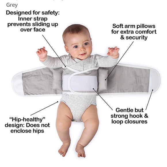 ❤️ Swaddle Strap - arms only baby swaddle , Anna and Eve - Picture 2 of 9